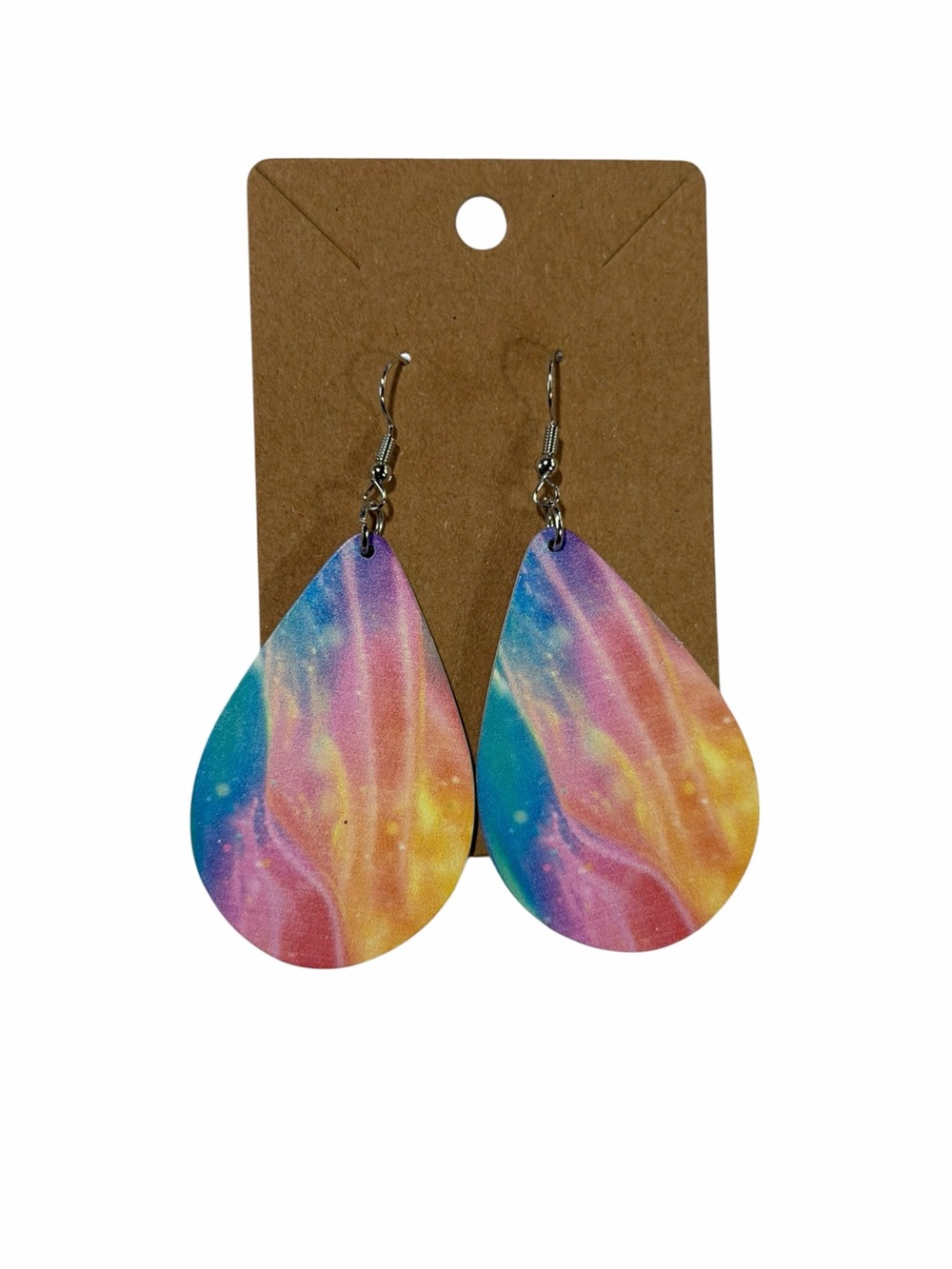 Multicolor Teardrop Earrings - Women Accessories